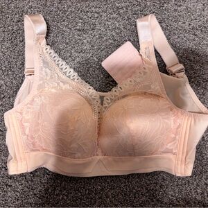 Peach wireless bra